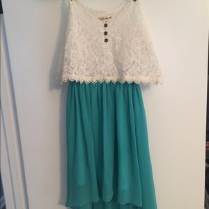 One piece high low dress